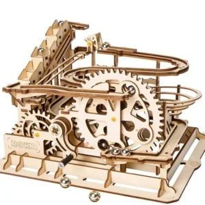 Hiveve Rokr 3 Kinds Marble Run DIY Waterwheel Wooden Model Building Block Kits Assembly Toy Gift for Children Adult Dropship